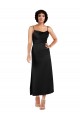 Buy Sleeveless Spaghetti Straps Silky Satin A-Line Formal Gowns UK