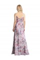 Buy Sleeveless Cowl Neck Stretch Satin & Floral A-Line Formal Dress UK