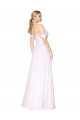 Buy Sleeveless Off the Shoulder Chiffon A-Line Formal Gowns UK