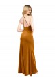 Buy Sleeveless Halter Neck Criss Cross Open Back Stretch Velvet A-Line Formal Dress UK