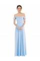 Buy Sleeveless Off the Shoulder Chiffon A-Line Formal Dress UK