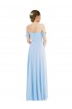 Buy Sleeveless Off the Shoulder Chiffon A-Line Formal Dress UK
