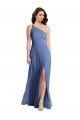 Buy Sleeveless Windsor Blue One Shoulder Chiffon A-Line Formal Dress UK