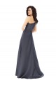 Buy Sleeveless One Shoulder Satin A-Line Formal Gowns UK