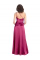Buy Sleeveless One Shoulder Open Back Stretch Satin A-Line Formal Dress UK