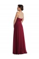 Buy Sleeveless Strapless Low Back Chiffon A-Line Formal Dress UK