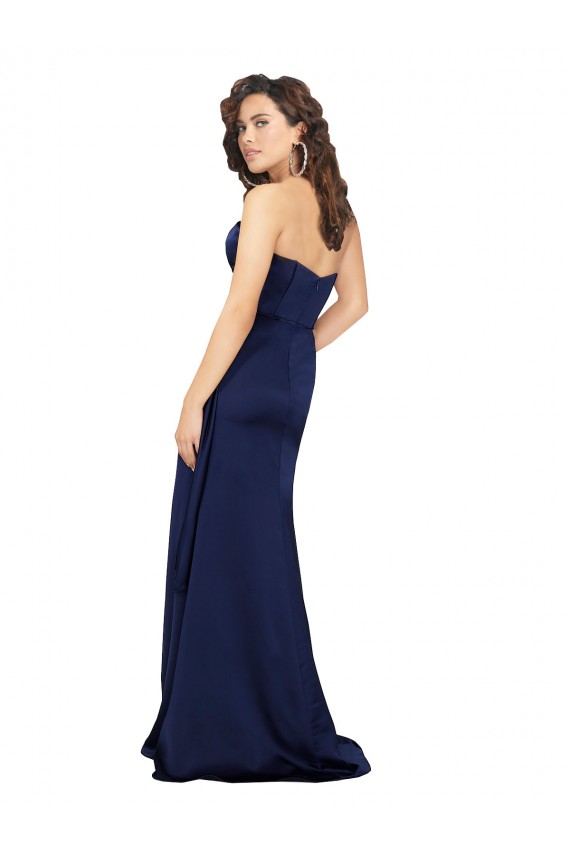 Buy Sleeveless Sweetheart Silky Satin A-Line Formal Dress UK