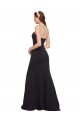 Buy Sleeveless Dark Navy Strapless Low Back Stretch Crepe A-Line Formal Dress UK