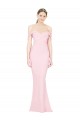 Buy Sleeveless Pink Strapless Low Back Stretch Crepe A-Line Formal Dress UK