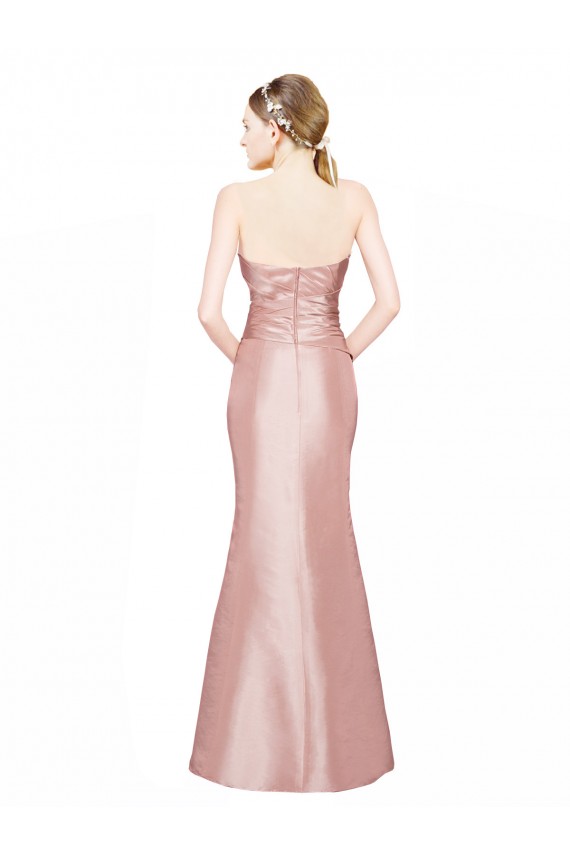Buy Sleeveless Sweetheart Low Back Stretch Satin A-Line Formal Dress UK