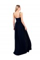Buy Sleeveless Dark Navy Spaghetti Straps Chiffon A-Line Formal Dress UK