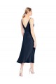 Buy Sleeveless V-Neck V-Back Stretch Satin A-Line Formal Gowns UK