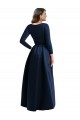 Buy Long Sleeves V-Neck Spandex Ball Dress High Low Plus Size Formal Dress UK