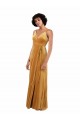 Buy Sleeveless V-Neck V-Back Stretch Velvet Column Black Tie Formal Dress UK