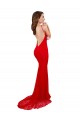 Buy Sleeveless High Neck Open Back Lace Mermaid Formal Dress UK