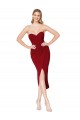 Buy Sleeveless Sweetheart Stretch Crepe Mermaid High Low Formal Dress UK
