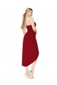 Buy Sleeveless Sweetheart Stretch Crepe Mermaid High Low Formal Dress UK