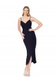 Buy Sleeveless Spaghetti Straps V-Back Stretch Crepe Mermaid Formal Dress UK