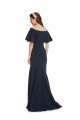 Buy Short Sleeves Off the Shoulder Stretch Crepe Mermaid Formal Dress UK