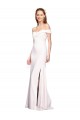 Buy Sleeveless White Off the Shoulder Stretch Crepe Mermaid Formal Dress UK