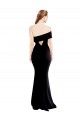 Buy Sleeveless One Shoulder Keyhole Back Stretch Crepe Mermaid Formal Dress UK