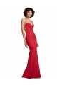 Buy Sleeveless Spaghetti Straps Stretch Crepe Mermaid Formal Gowns UK