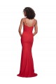 Buy Sleeveless Spaghetti Straps Stretch Crepe Mermaid Formal Gowns UK