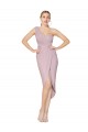 Buy Sleeveless One Shoulder V-Back Chiffon Mermaid High Low Formal Dress UK