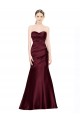 Buy Sleeveless Sweetheart Low Back Satin Mermaid Formal Dress UK