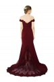 Buy Sleeveless Off the Shoulder V-Back Stretch Crepe & Lace Mermaid Formal Dress UK