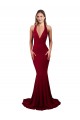 Buy Sleeveless Halter Neck Open Back Spandex Mermaid Formal Dress UK