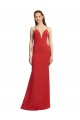 Buy Sleeveless Spaghetti Straps Open Back Stretch Crepe Mermaid Formal Dress UK