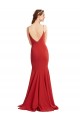 Buy Sleeveless Spaghetti Straps Open Back Stretch Crepe Mermaid Formal Dress UK