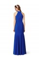 Buy Sleeveless Royal Blue V-Neck Stretch Crepe Mermaid Formal Dress UK
