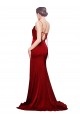 Buy Sleeveless Spaghetti Straps Criss Cross Back Stretch Satin Sheath Black Tie Formal Dress UK