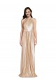 Buy Sleeveless Halter Neck Sequin Sheath Formal Dress UK