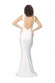 Buy Sleeveless High Neck Low Back Stretch Crepe Sheath Formal Dress UK