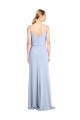 Buy Sleeveless Cowl Neck V-Back Stretch Crepe Sheath Formal Dress UK