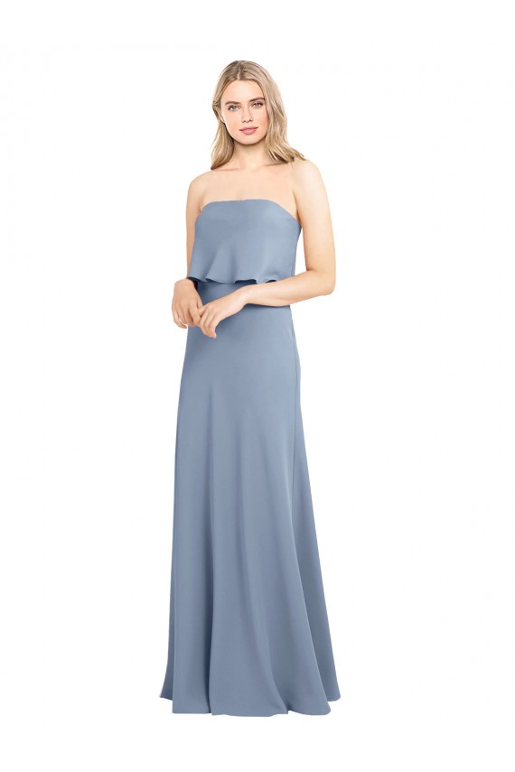 Buy Sleeveless High Neck Stretch Crepe Sheath Formal Dress UK