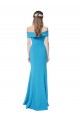 Buy Sleeveless Off the Shoulder Stretch Crepe Sheath Formal Dress UK