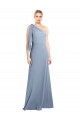 Buy Flutter Sleeves One Shoulder Stretch Crepe Sheath Formal Dress UK
