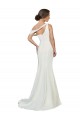 Buy Sleeveless Ivory One Shoulder Stretch Crepe Sheath Formal Gowns UK
