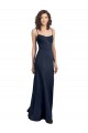 Buy Sleeveless High Neck Low Back Stretch Crepe Sheath Formal Gowns UK