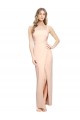 Buy Sleeveless Square Neck Stretch Crepe Sheath Formal Dress UK