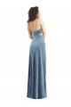 Buy Sleeveless Square Neck Low Back Stretch Velvet Sheath Formal Dress UK