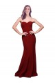 Buy Sleeveless Sweetheart Low Back Stretch Crepe Sheath Formal Dress UK