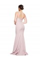 Buy Sleeveless Mauve Strapless Low Back Stretch Crepe Sheath Formal Dress UK