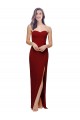 Buy Sleeveless Sweetheart Low Back Stretch Crepe Sheath Formal Gowns UK