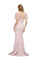 Buy Short Sleeves One Shoulder Low Back Stretch Crepe & Tulle Sheath Formal Dress UK