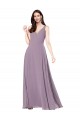 Buy Sleeveless V-Neck Low Back Chiffon Sheath Formal Dress UK